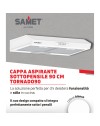 Gruppo cappa sottopensile Tornado 90 bianco Samet