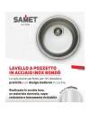Lavello a pozzetto acciaio inox Rondò EC192