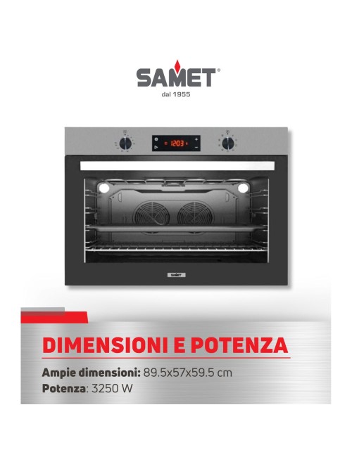 Maxi Forno 90 cm Apollo Inox Samet Offerta