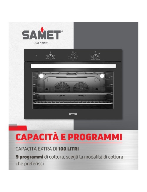 Maxi Forno 90 cm Apollo Nero Samet Prezzo