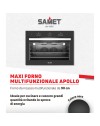 Maxi forno 90 cm Apollo nero Samet