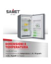 Mini frigo bar hotel Ametista90 inox