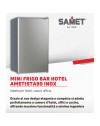 Mini frigo bar hotel Ametista90 inox