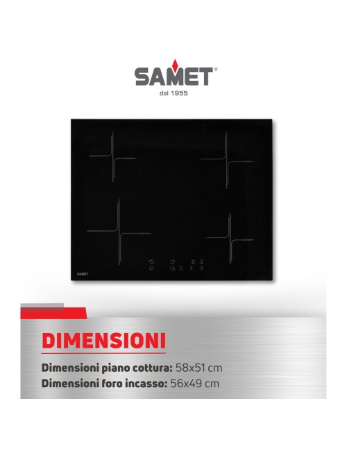 Piano Cottura Induzione 60 cm Etna60 F Samet Prezzo