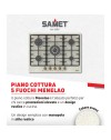 Piano cottura 5 fuochi da 70 cm avena Menelao Samet
