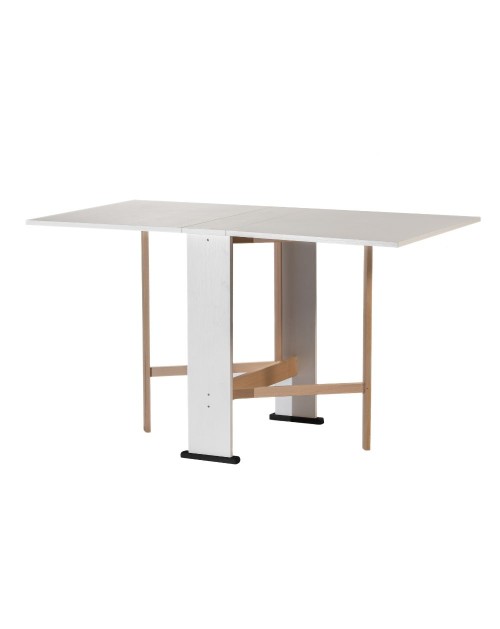 Tavolo Consolle Pieghevole bianco Mati Salvaspazio 21x74x78H