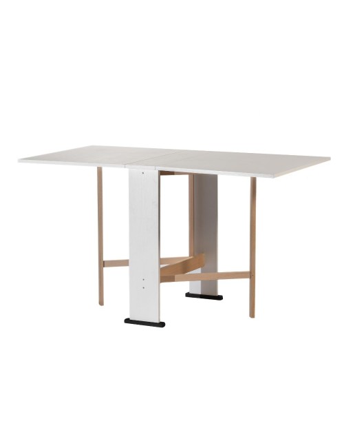 Tavolo Consolle Pieghevole bianco Mati Salvaspazio 21x74x78H