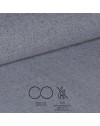 Sedia Vika in tessuto grigio con trama geometrica e piedi neri - Eleganza e comfort