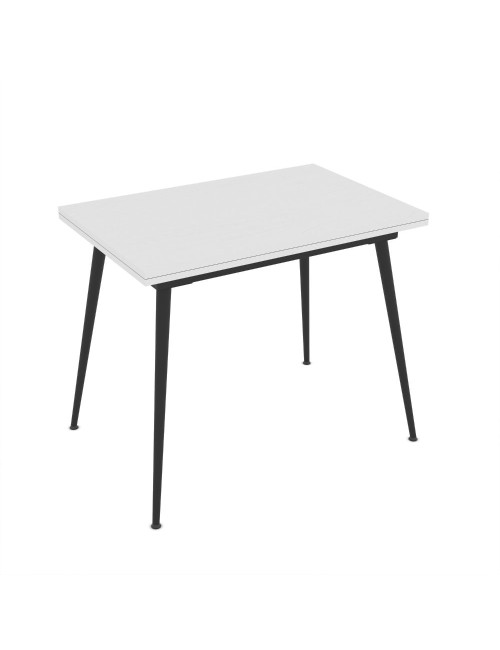 Tavolo allungabile e girevole bianco Lilis 90x60x75H