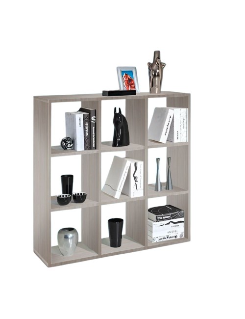 Libreria 9 vani a giorno olmo perla Hawai 106x32x106H