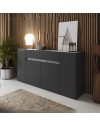 Madia Nordik 4 ante e 1 cassetto in antracite e bianco 170x39.6x85H – Stile e funzionalità