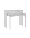 Scrivania Consolle Scrivia bianco opaco con piano estraibile – Design Funzionale e Salvaspazio