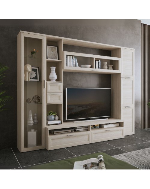 Parete attrezzata colore olmo almeria Foresta 270x50x213H