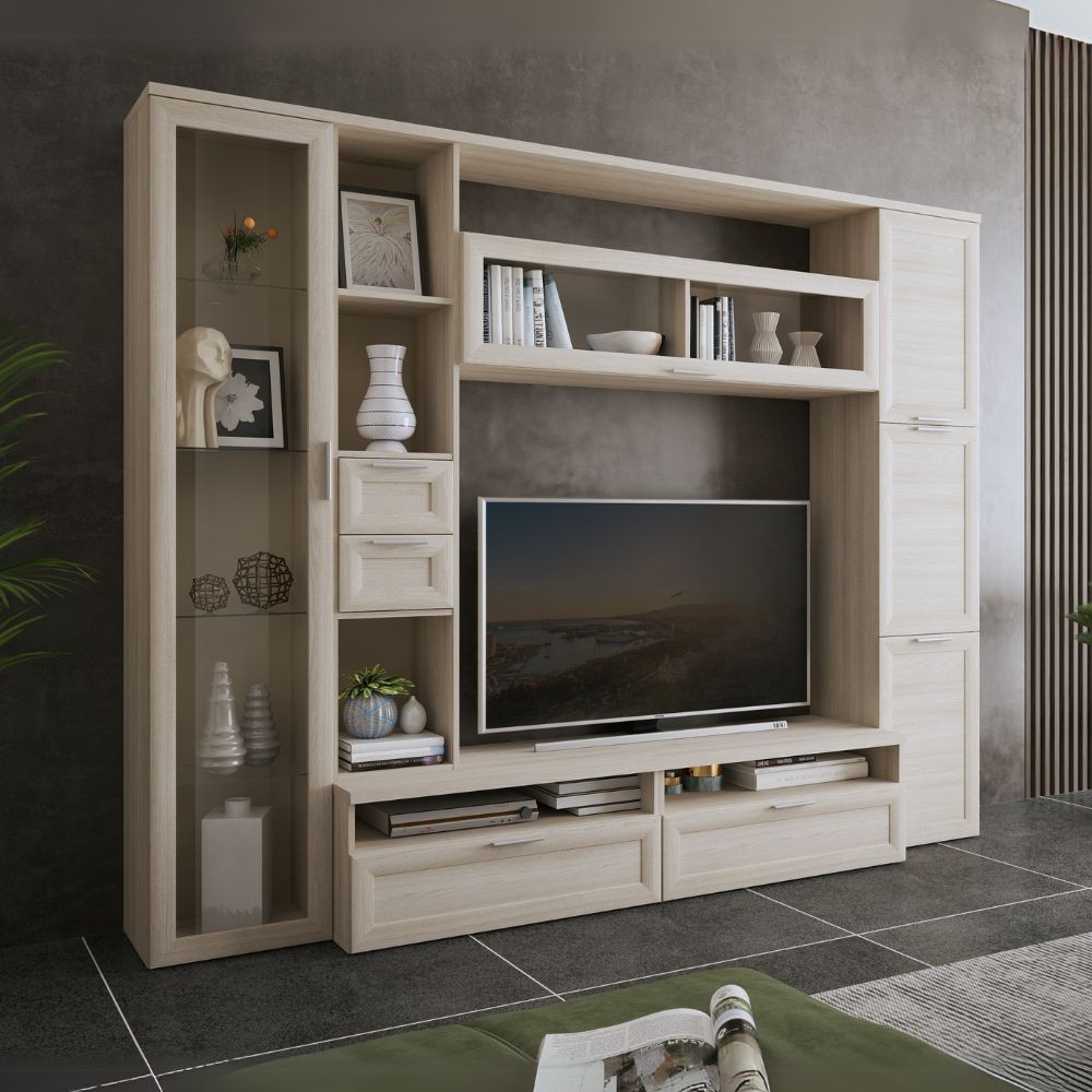 Parete attrezzata colore olmo almeria Foresta 270x50x213H