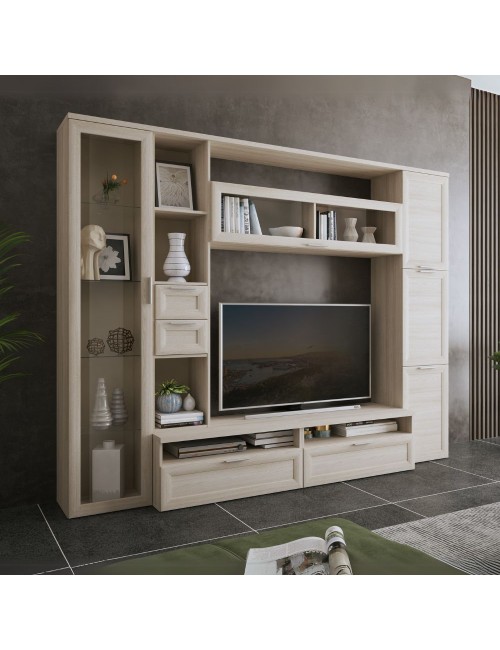 Parete attrezzata colore olmo almeria Foresta 270x50x213H
