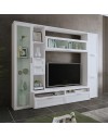 Parete attrezzata colore bianco Foresta 270x50x213H