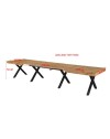 Tavolo allungabile Dava con piano rovere e gambe in metallo nero 200x100x74H