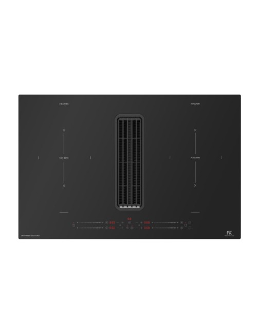 Piano cottura induzione con cappa integrata Master Kitchen MKHI804FHEDBK 4 zone classe A