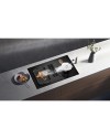 Piano cottura induzione con cappa integrata Master Kitchen MKHI804FHEDBK 4 zone classe A
