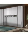 Armadio a ponte bianco frassino Ettore 288x55x236H