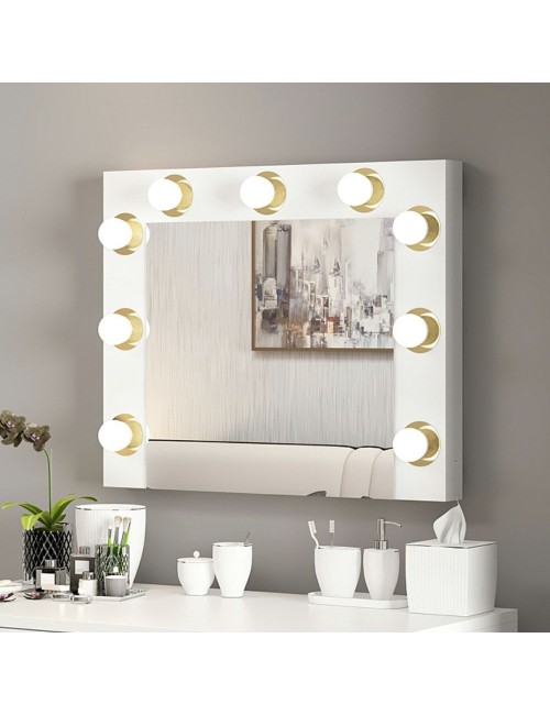 Specchio Trucco Armin con Luci LED 72x7x60H – L’eleganza e la funzionalità per il tuo angolo beauty