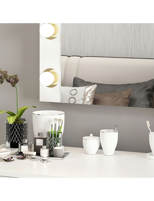 Specchio Trucco Armin con Luci LED 72x7x60H – L’eleganza e la funzionalità per il tuo angolo beauty