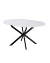Tavolo rotondo allungabile Rut bianco 100x100x77H – Design moderno e praticità quotidiana