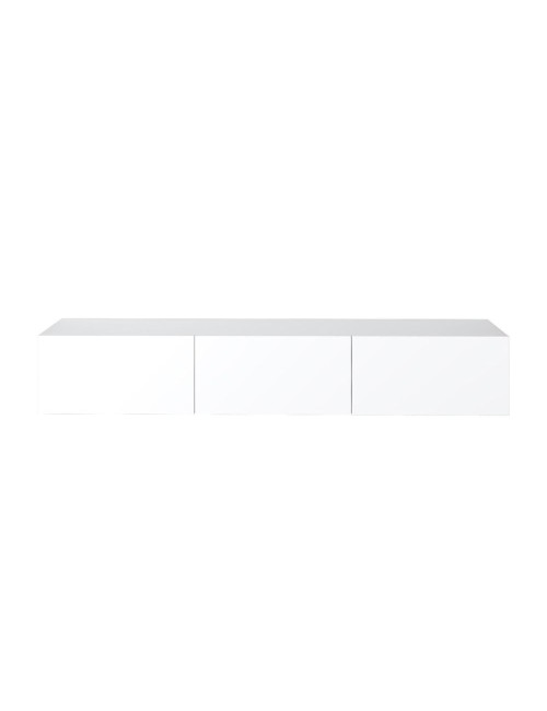 Mobile porta Tv sospeso 3 ante a ribalta Francy colore bianco 180x30x30H