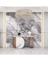 Pannello decorativo effetto marmo arabesque grigio lucido 122x300 PANGH171A – Design per ogni spazio