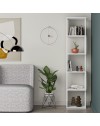 Libreria a cubo Piri bianca con 5 Ripiani 35x30x161H – Design geometrico e funzionalità