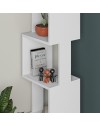 Libreria a cubo Piri bianca con 5 Ripiani 35x30x161H – Design geometrico e funzionalità