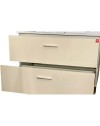 Mobile bagno sospeso Lario bianco lucido con lavabo e specchio 80x46x48H