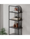 Libreria Archy 5 ripiani colore retro grey 53x31.7x180H – Eleganza industriale e spazio funzionale