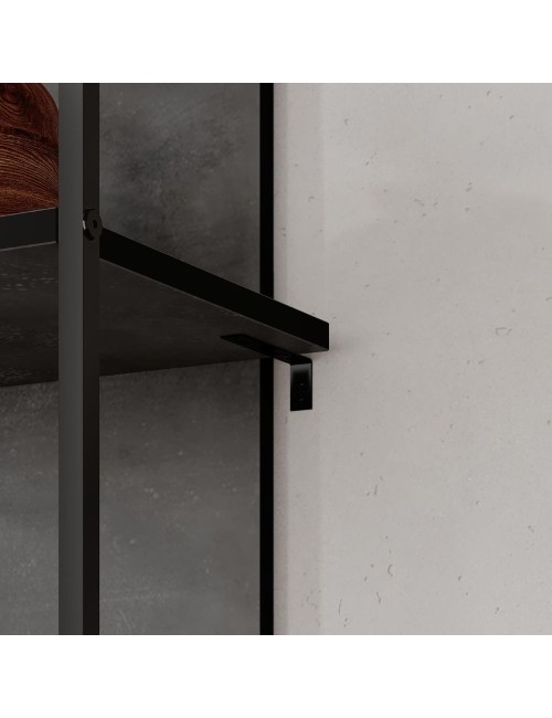 Libreria Archy 5 ripiani colore retro grey 53x31.7x180H – Eleganza industriale e spazio funzionale