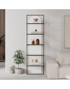 Libreria Archy 5 ripiani colore bianco 53x31.7x180H – Eleganza industriale e spazio funzionale
