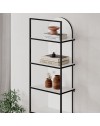 Libreria Archy 5 ripiani colore bianco 53x31.7x180H – Eleganza industriale e spazio funzionale