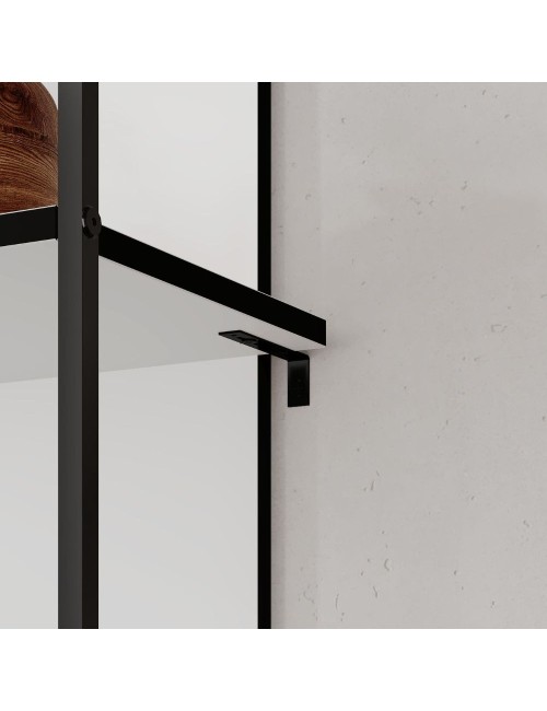Libreria Archy 5 ripiani colore bianco 53x31.7x180H – Eleganza industriale e spazio funzionale