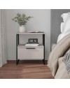 Comodino sabbia Pal 45x41x50 cm – Stile Moderno e Funzionalità in un Design Raffinato