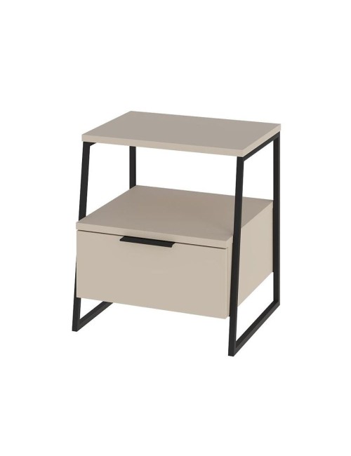 Comodino sabbia Pal 45x41x50 cm – Stile Moderno e Funzionalità in un Design Raffinato