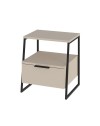 Comodino sabbia Pal 45x41x50 cm – Stile Moderno e Funzionalità in un Design Raffinato