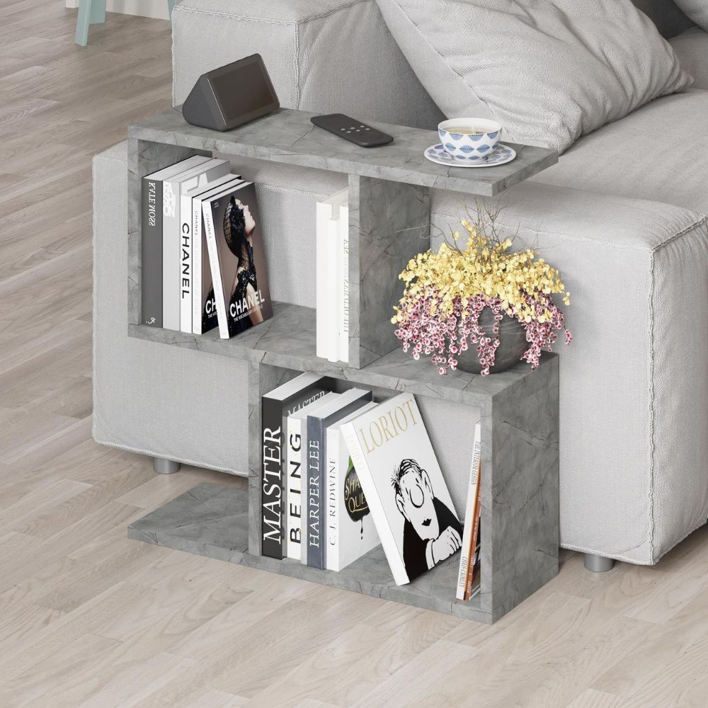 Tavolino da salotto grigio Homemania 60x19,5x60H – Design moderno e versatilità in un solo complemento d’arredo