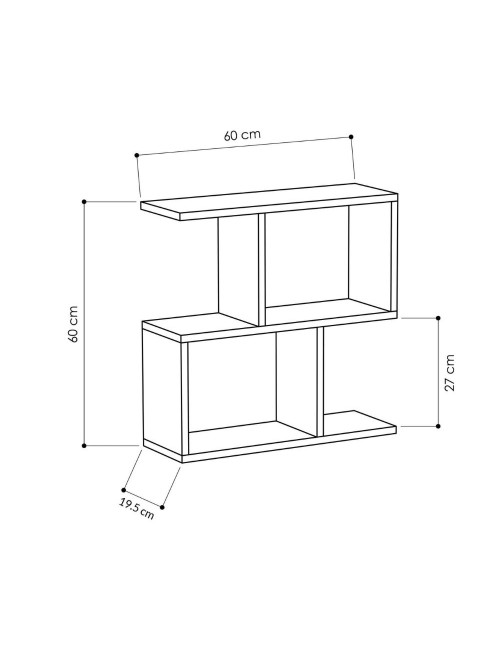 Tavolino da salotto grigio Homemania 60x19,5x60H – Design moderno e versatilità in un solo complemento d’arredo