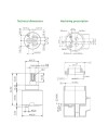 Cartuccia per miscelatore diametro 40 mm.