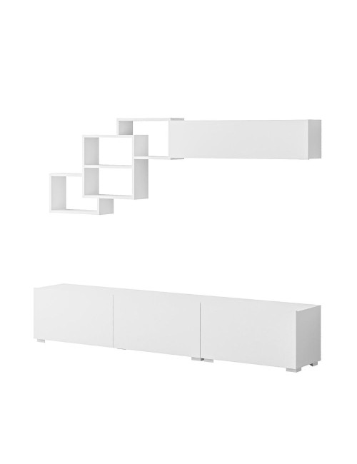 Parete attrezzata colore bianco Free 210x35x39H