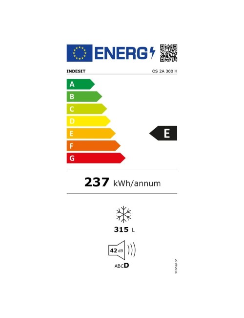 Congelatore a pozzetto Indesit OS2A300H 300 lt bianco classe E