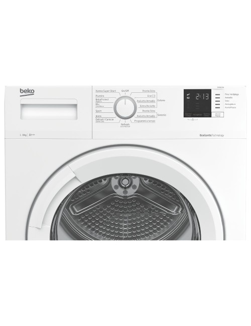 Asciugatrice Beko DRX823W 8 kg pompa di calore bianco classe A++