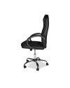 Poltrona presidenziale Millard ergonomica in ecopelle era e base cromata