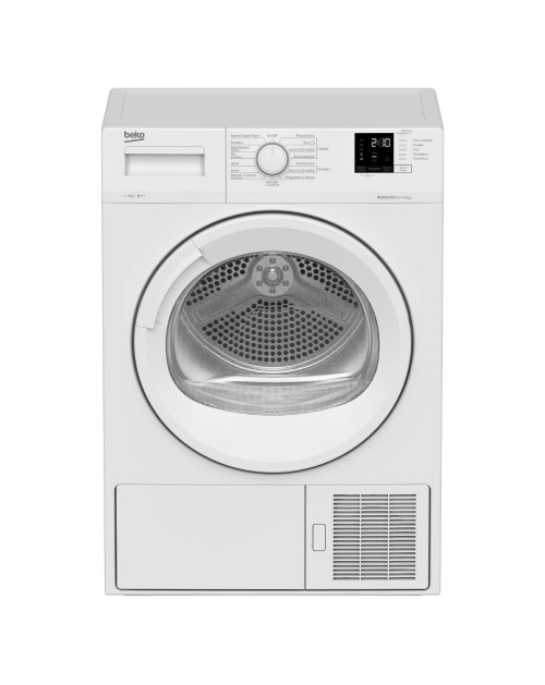Asciugatrice slim Beko DRXS722W 7 kg pompa di calore colore bianco classe A++