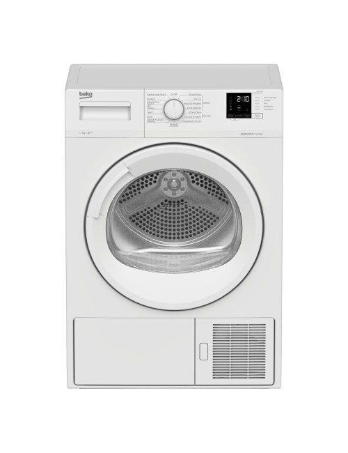 Asciugatrice slim Beko DRXS722W 7 kg pompa di calore colore bianco classe A++