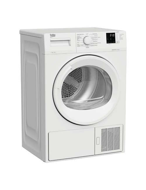 Asciugatrice slim Beko DRXS722W 7 kg pompa di calore colore bianco classe A++